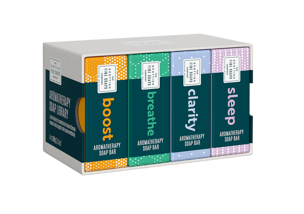 Assorted Aromatherapy Library - 4x100g Aromatherapy Soap Bars