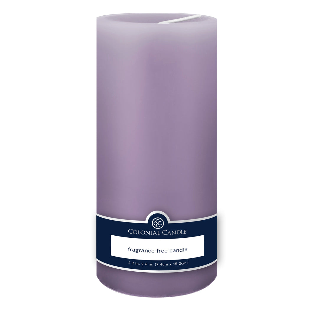 CD  S/2 3X6 PILLAR UNSCENTED-PERIWINKLE