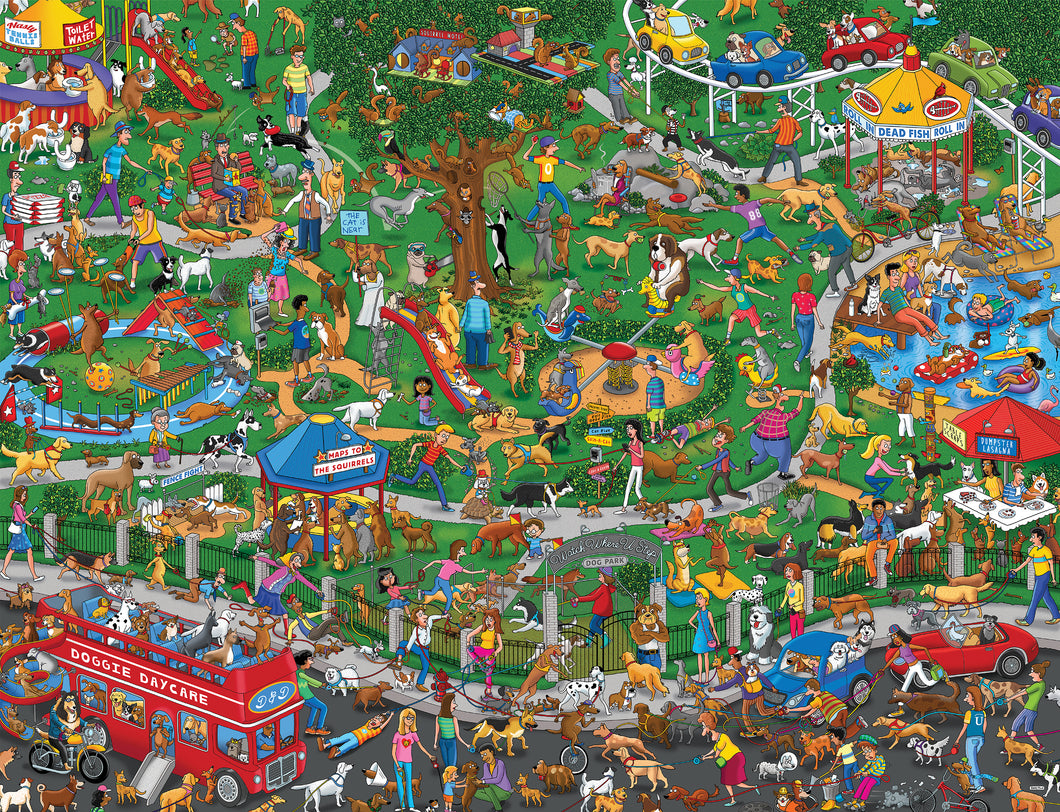 500 Piece Puzzles - The Dog Park