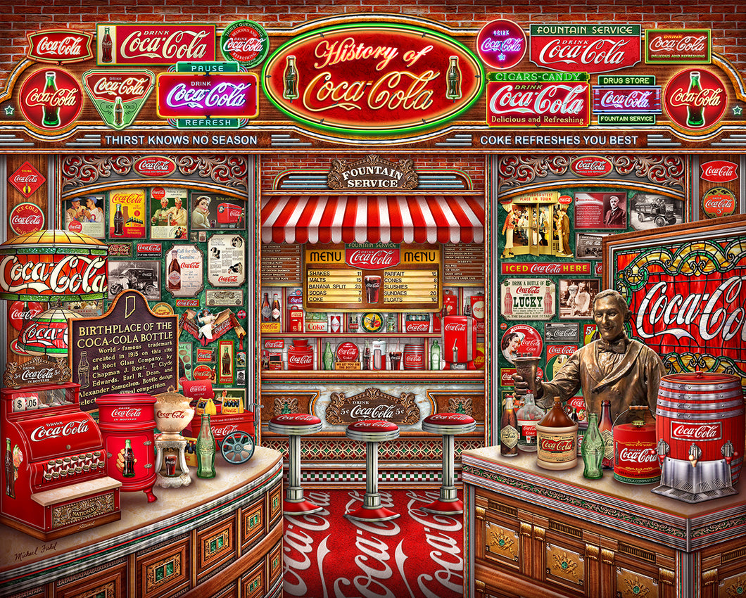 1000 Piece Puzzle - Coca-Cola History – cardsandaccents